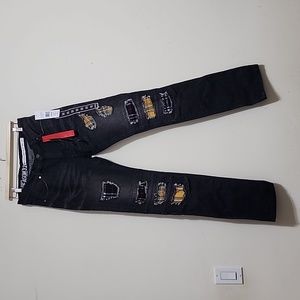 Reason Terrance Slim Fit Distressed Jeans